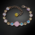 Браслет "Apžilbinošs Mirdzums II (Rose Water Opal / Aurore Boreale / Golden Shadow)" с кристаллами Swarovski™